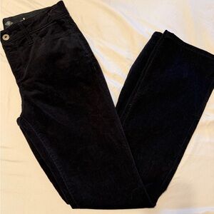 St. John’s Bay Women’s Size 4 Black Bootcut Corduroy Pants Mid Rise Stretch